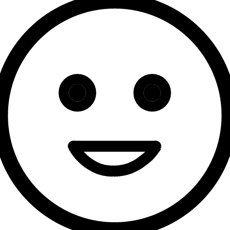 Bonnington Easy Read symbol showing a happy face