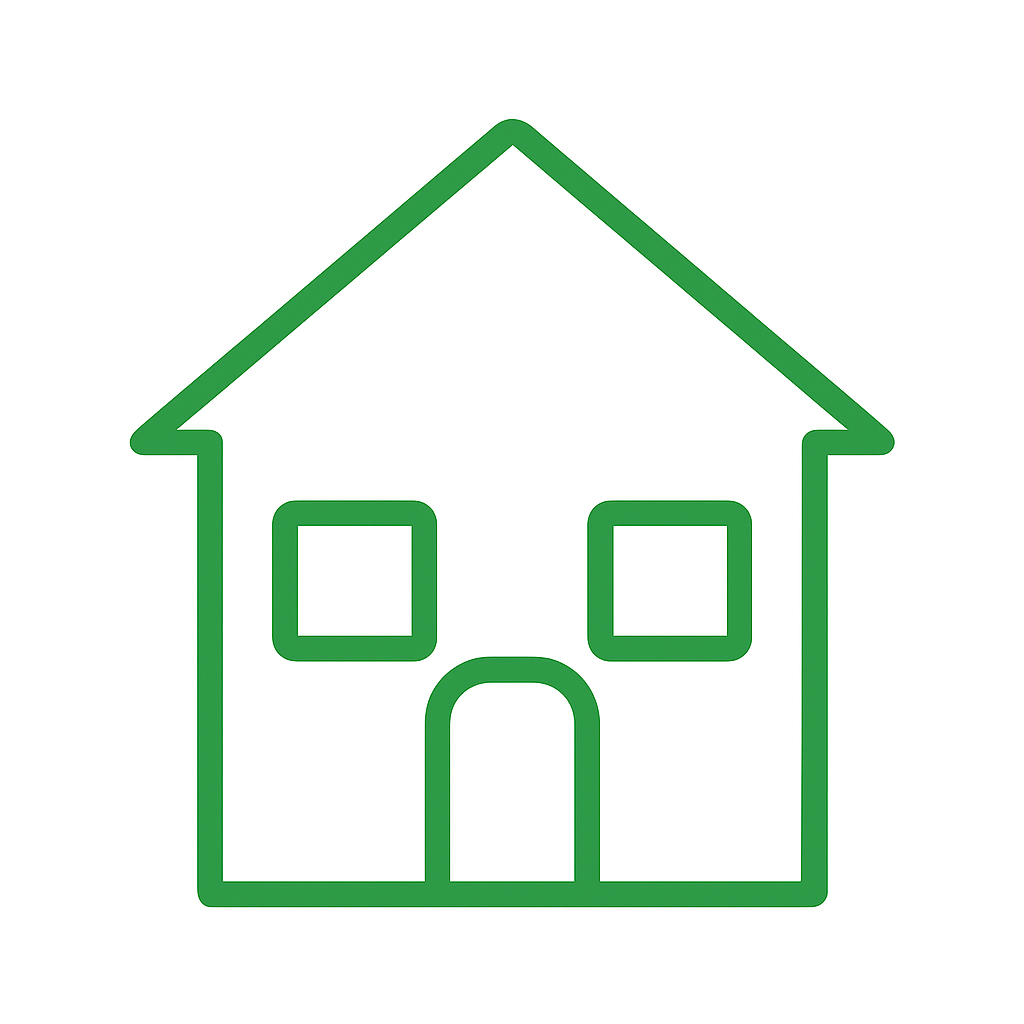 Claru Easy Read symbol showing a home